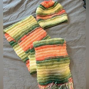 Handmade scarf and hat